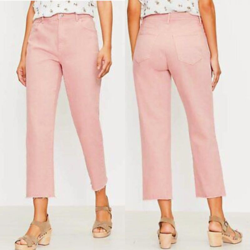 Jual Loft high rise crop jeans (Model rumbai) | Shopee Indonesia