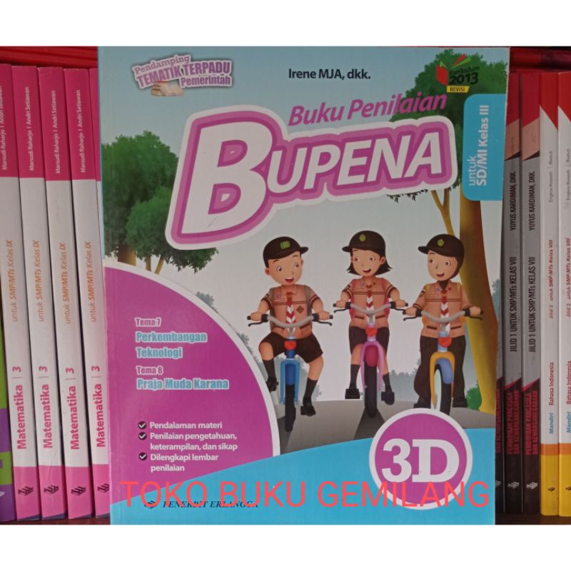 Jual BUKU BUPENA KELAS 3 SD/MI jilid 3D SD /MI PENERBIT ERLANGGA ...