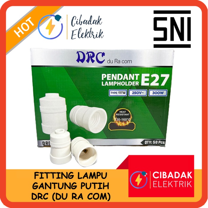 Jual Fitting Gantung Putih Dudukan Lampu Model Broco Du Ra Com Shopee Indonesia