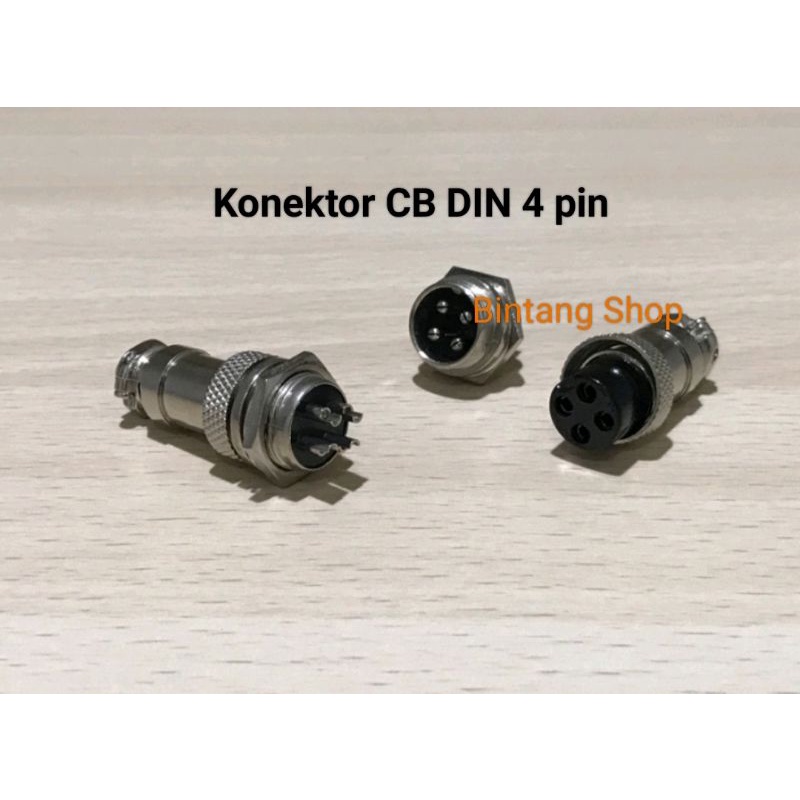 Jual Konektor CB DIN 4 pin | Shopee Indonesia