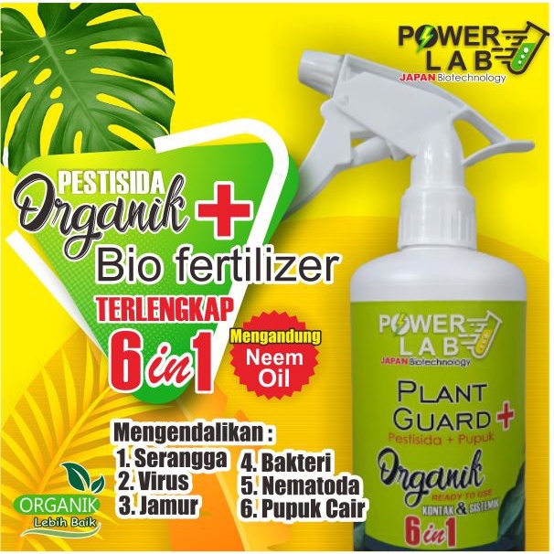 Jual Powerlab Plant Guard Plus Pestisida Obat Pembasmi Hama Spray 6 in