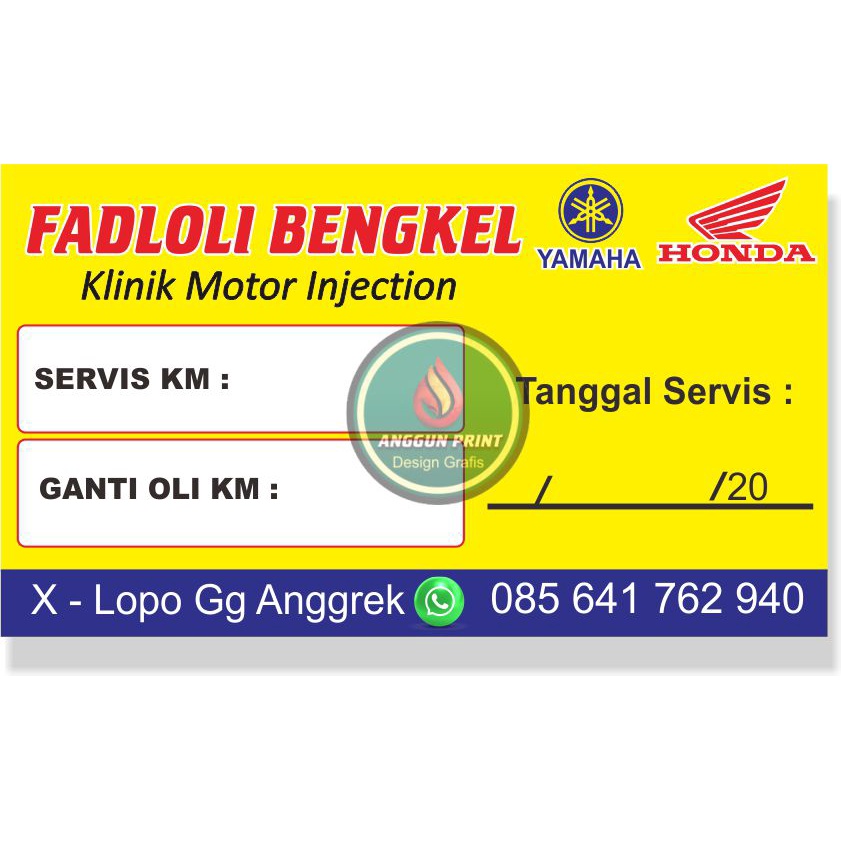 Jual stiker label service motoR | Shopee Indonesia
