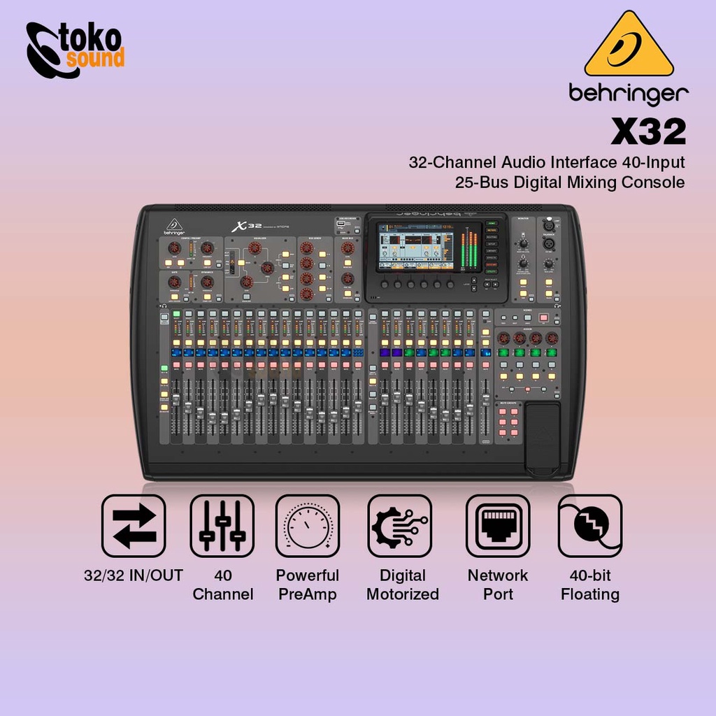 Jual Behringer X32 - 40 Channel Digital Mixer | Shopee Indonesia