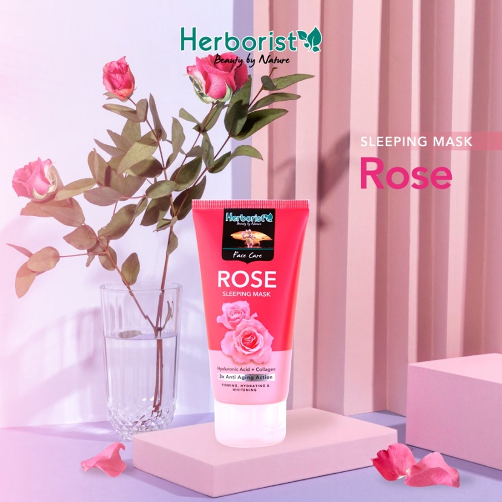 Jual Herborist Sleeping Mask Rose | Shopee Indonesia