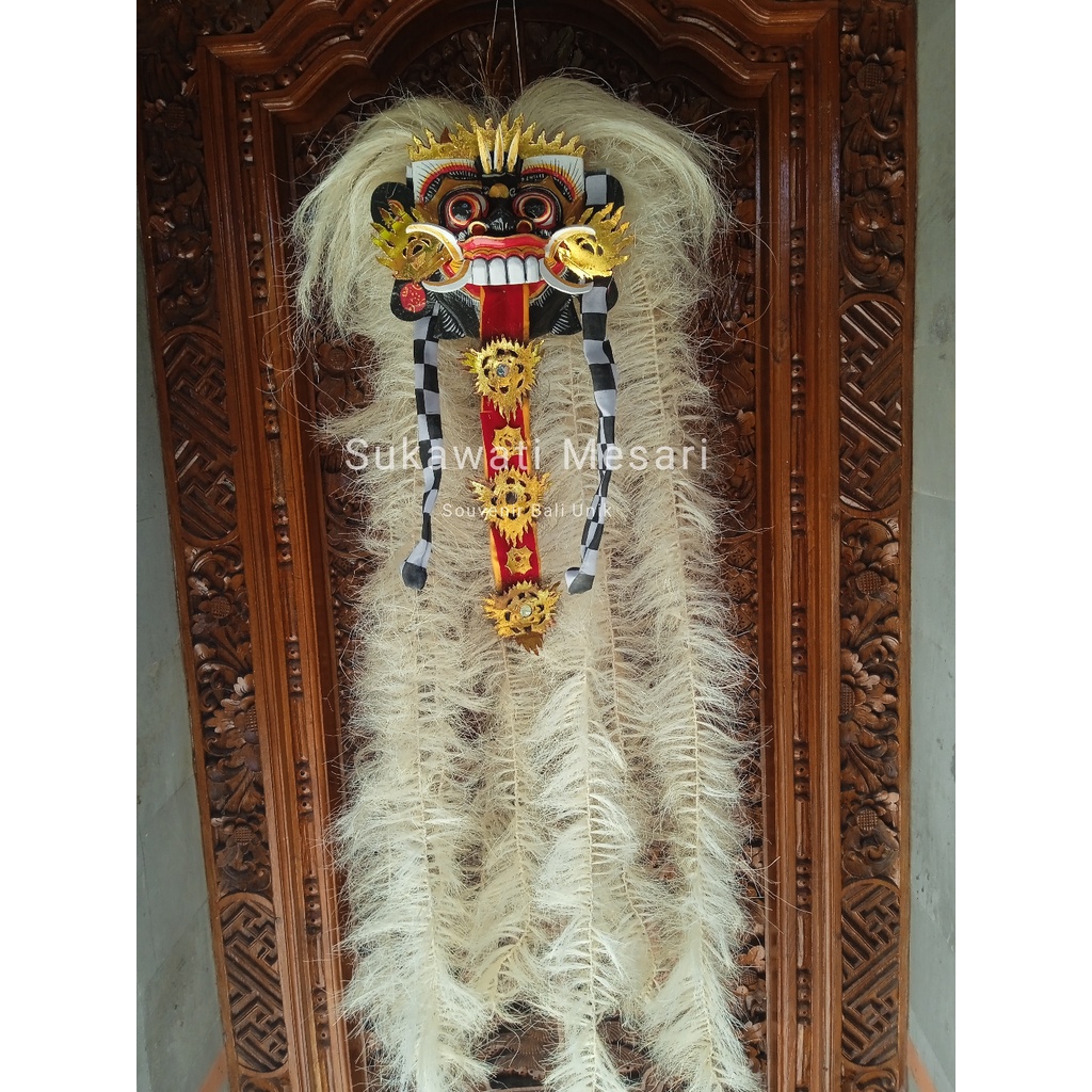 Jual Topeng Tapel Rangda Lengkap Dengan Aksesoris Lidah Dan Rambut ...