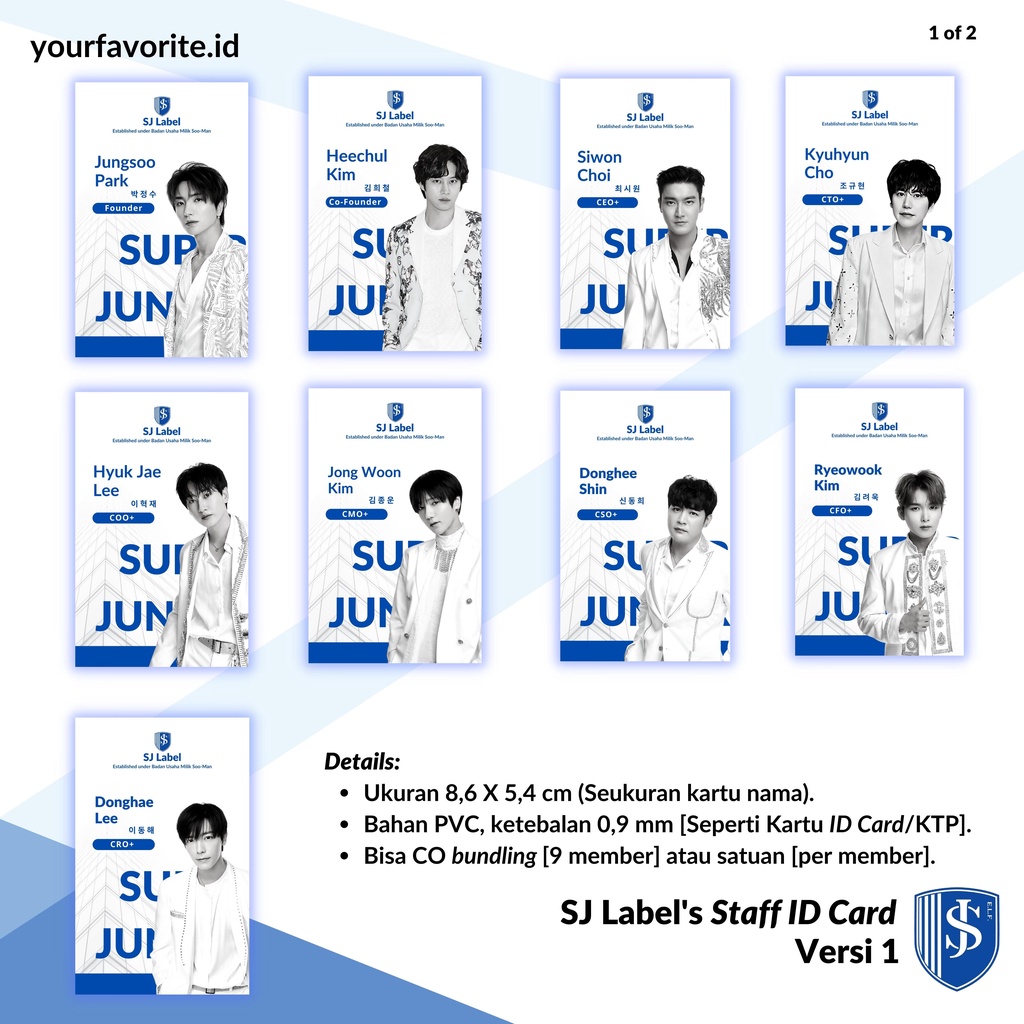 Jual SJ Label Corporate Kit Super Junior mohon baca deskripsi | Shopee ...
