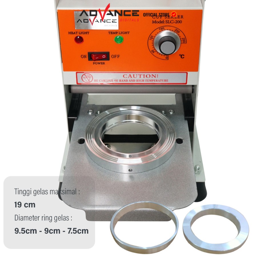Jual Sealing Machine Advance SLC-200 Cup Sealer Mesin Press 12Qz - 22Qz ...