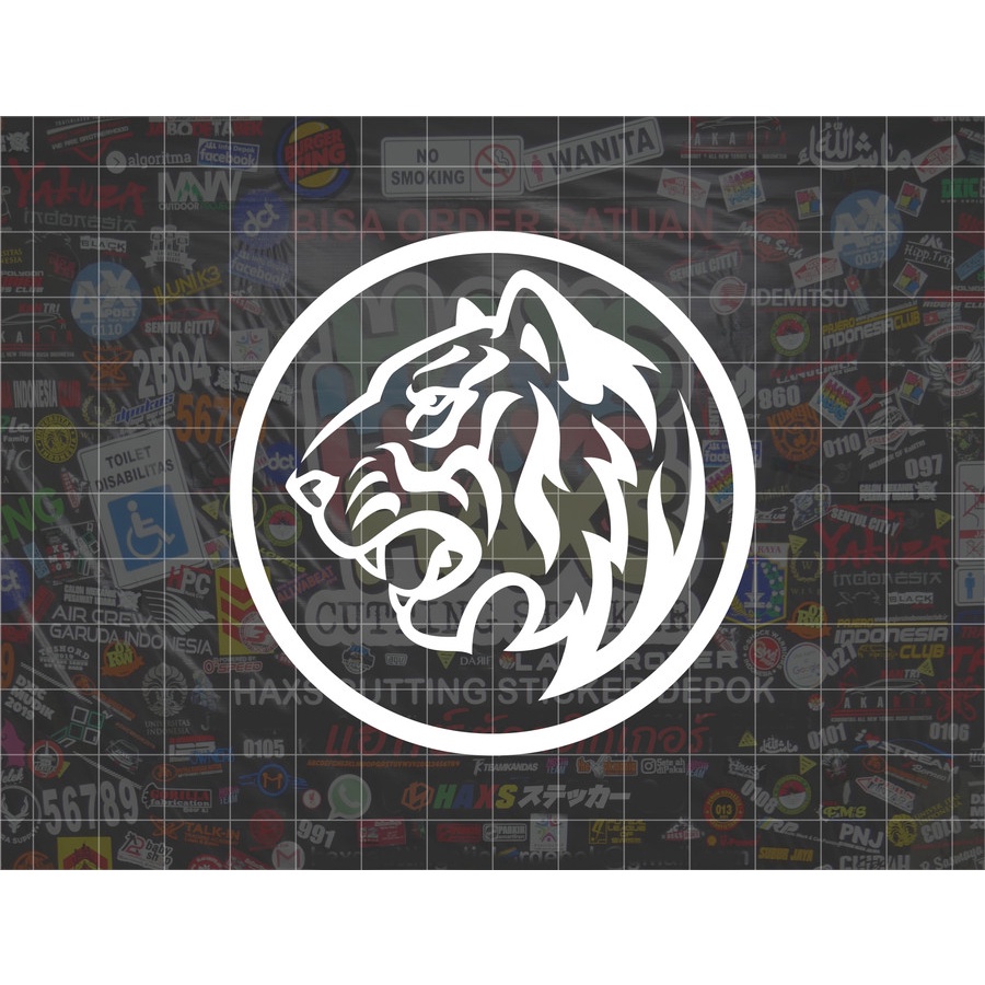 Jual Cutting Sticker Harimau Maybank Ukuran 8 Cm Untuk Motor Mobil ...