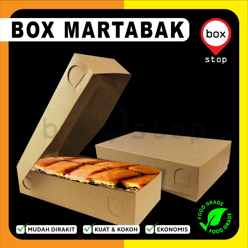 Jual Box Martabak Kotak Martabak Dus Martabak Kraftcoklat 22x10x5cm