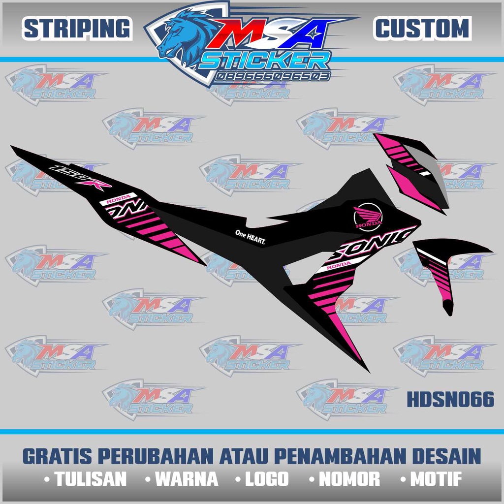 Jual STRIPING CUSTOM SUKA SUKA HONDA SONIC 150R / STICKER VARIASI ...