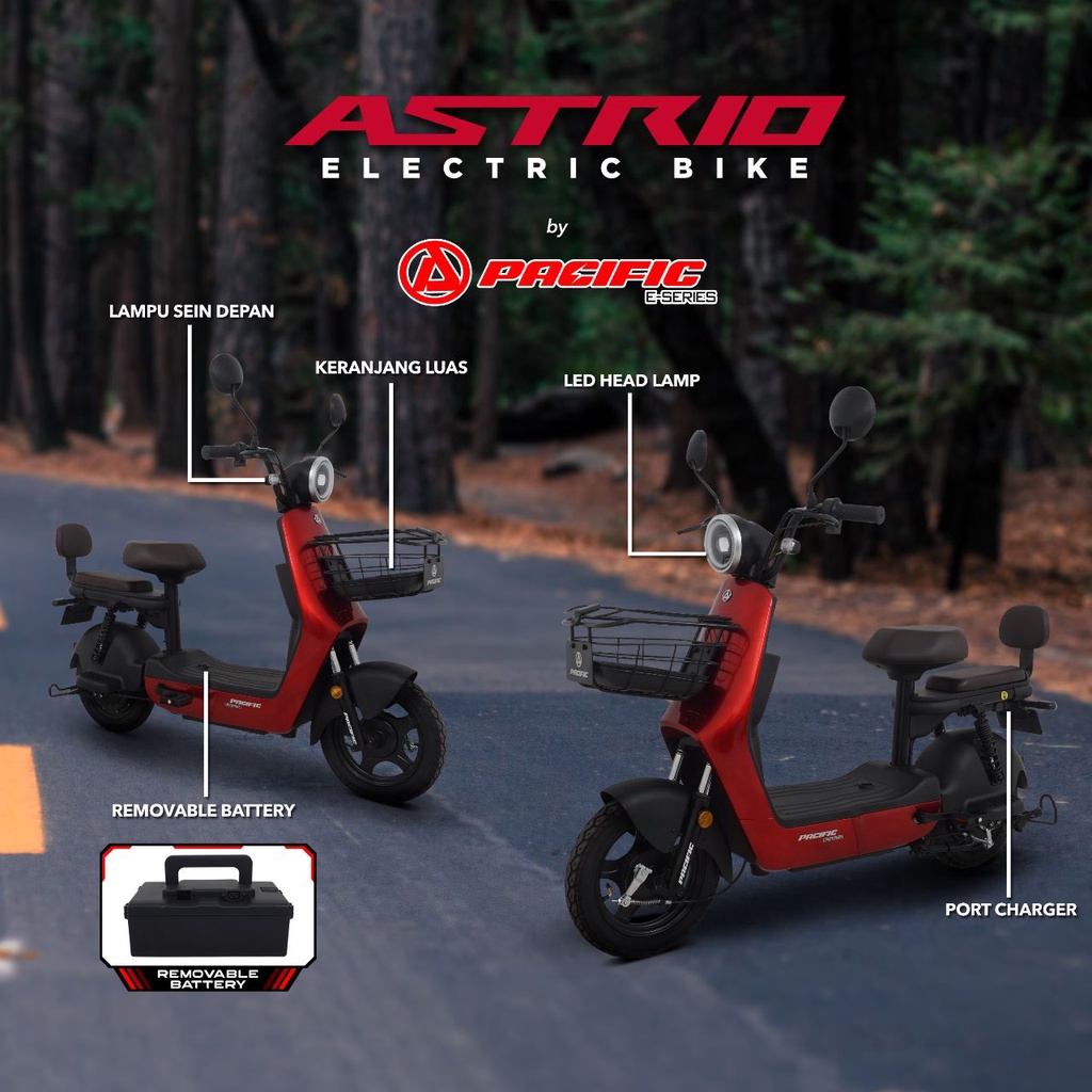 Jual Sepeda Listrik PACIFIC ASTRIO Electric E Bike 500 Watt | Shopee ...