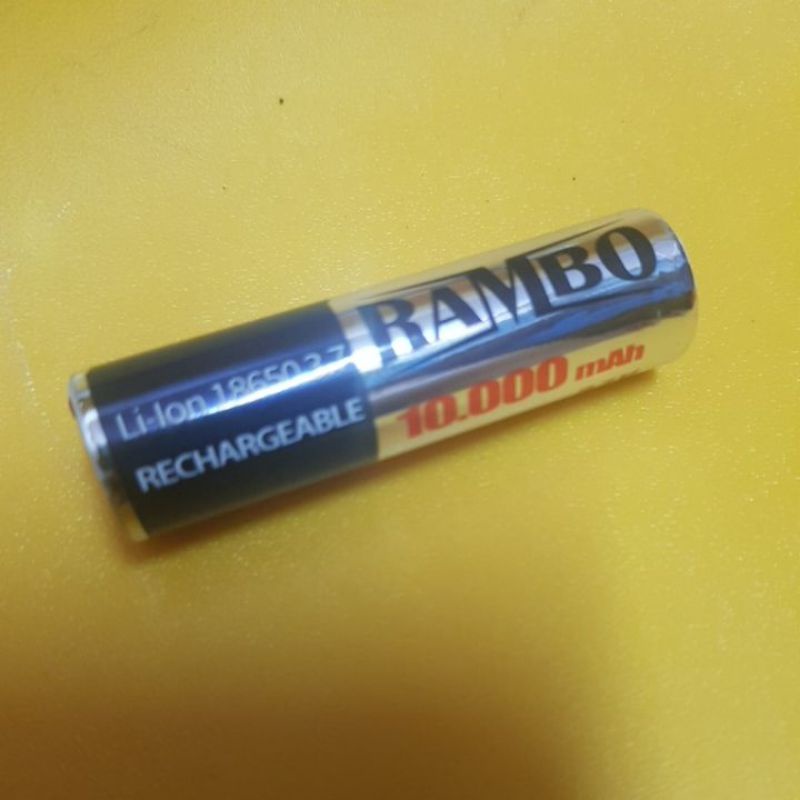 Jual baterai 18650 3.7 volt liion battery rechargeable ULTRAFIRE RAMBO