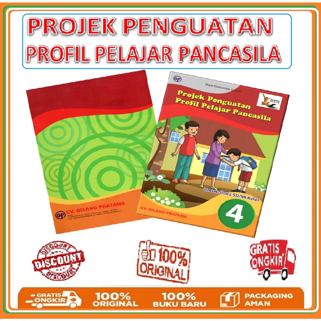 Jual Buku Projek Penguatan Profil Pelajar Pancasila Sdmi Kelas 4 Penerbit Gilang Pratama 5286