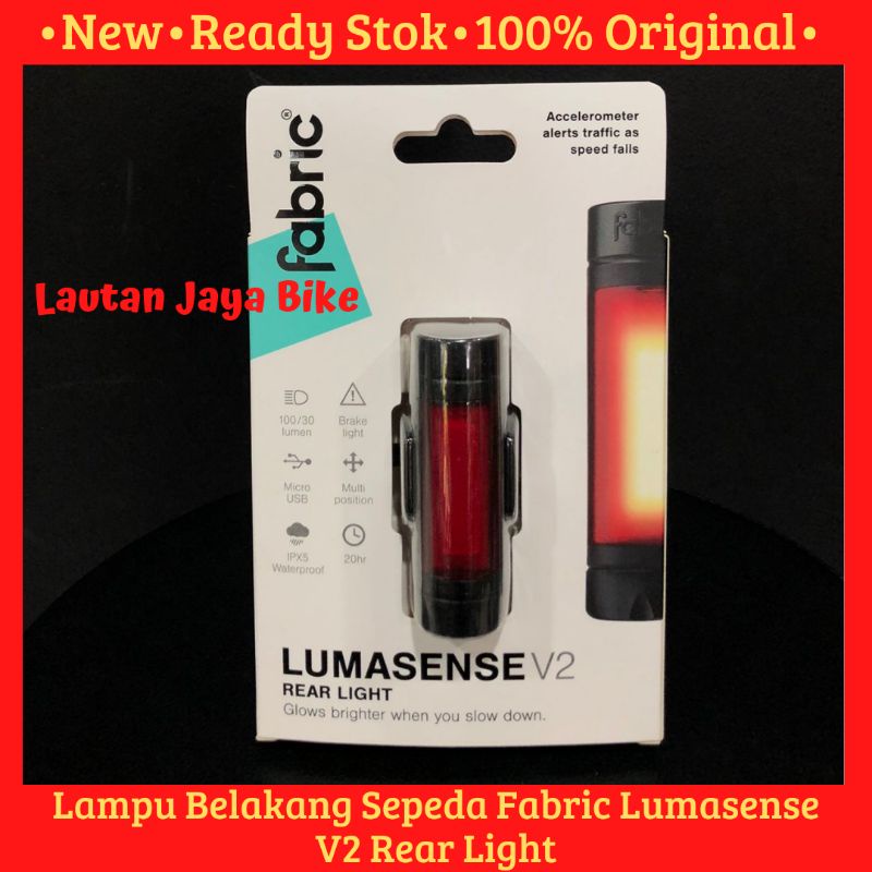 Jual Lampu Belakang Sepeda Fabric Lumasense V2 Rear Light | Shopee