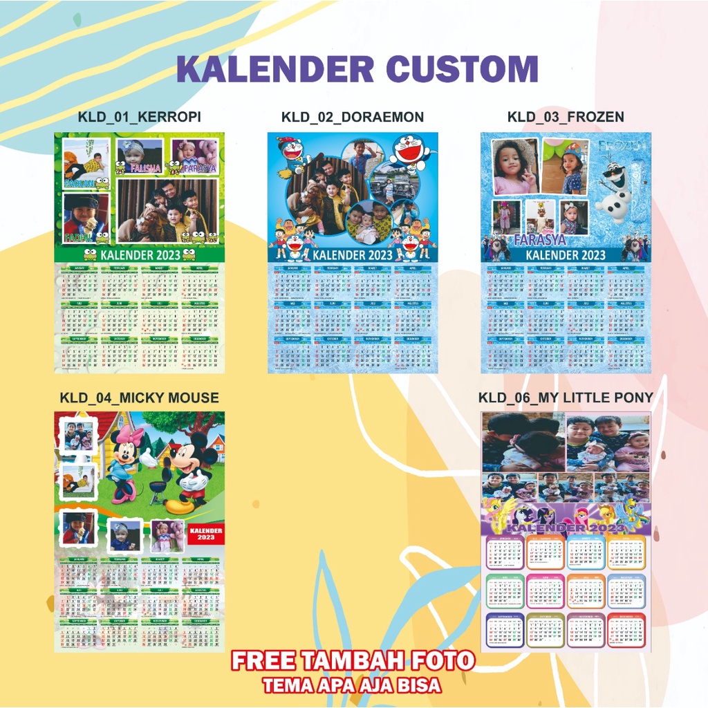 Jual CETAK KALENDER DINDING 2024 CUSTOM | Shopee Indonesia