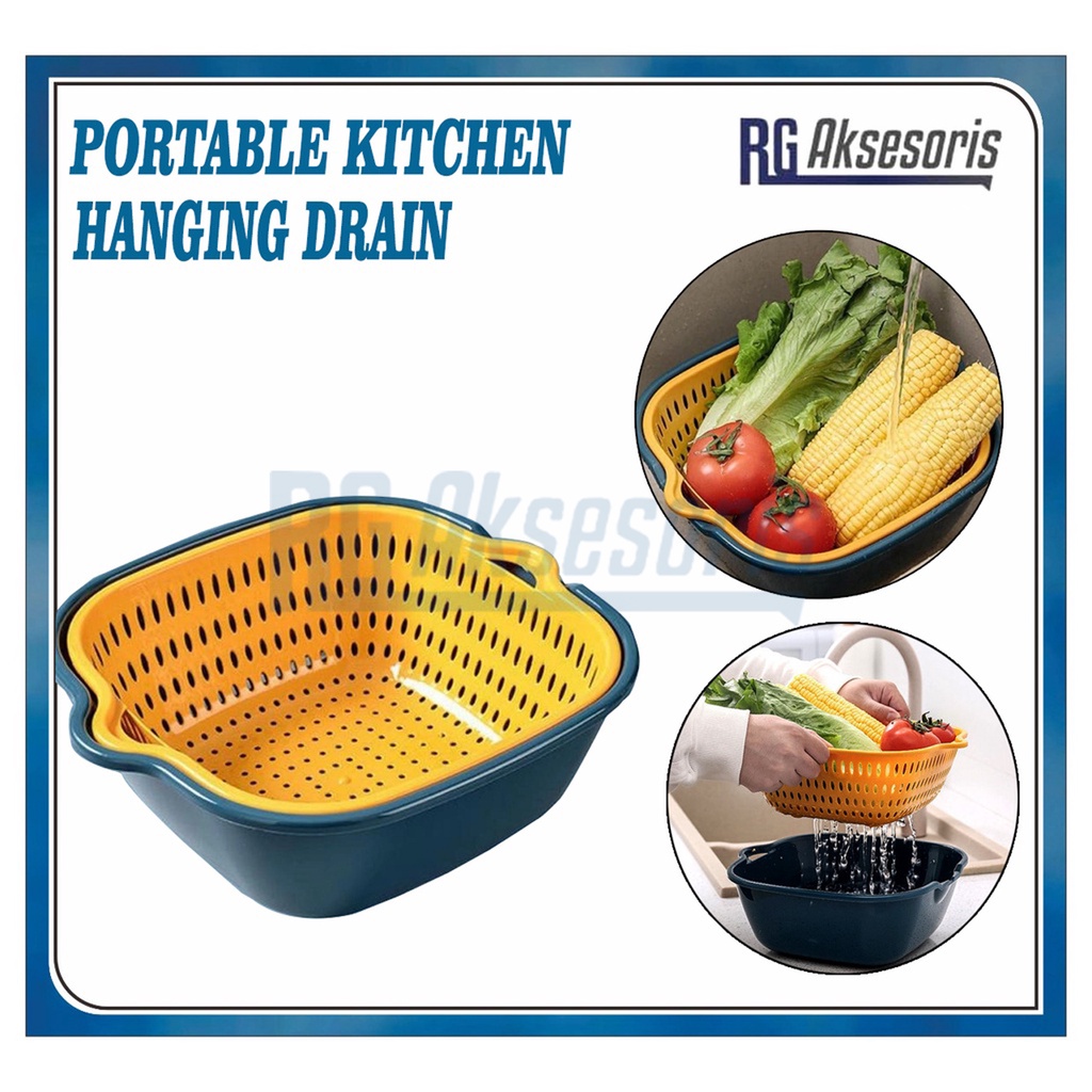 Jual RGAKSESORIS Saringan & Tempat Penyimpanan 2in1 Sayur & Buah