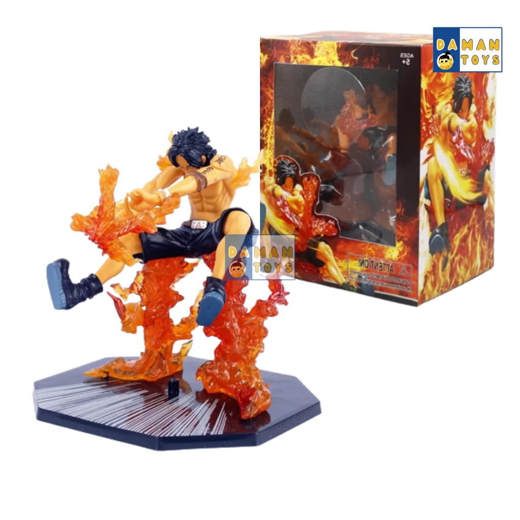 Jual Anime One Piece Portgas D. Ace Fire Fist Battle Ver Action Figure ...