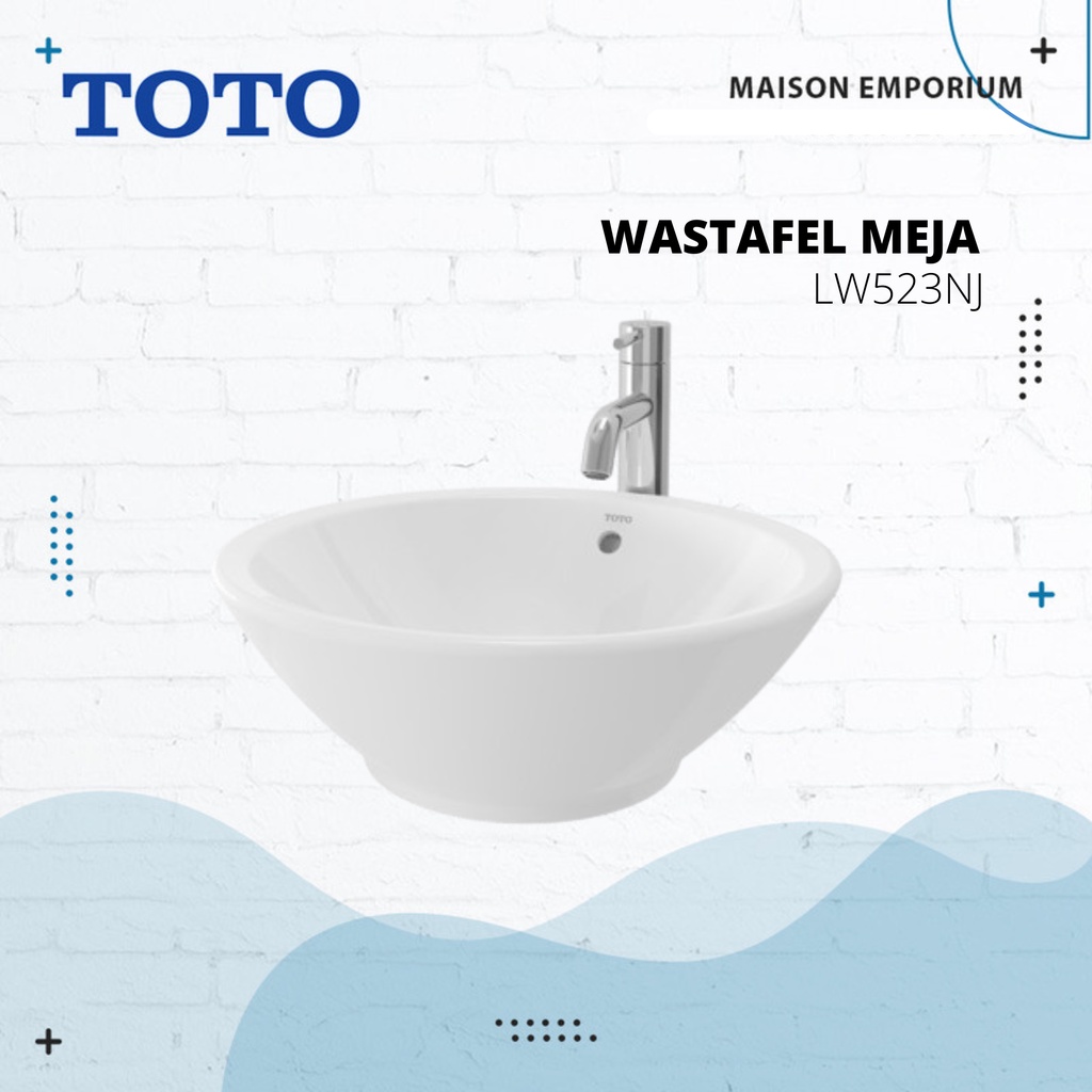 Jual Wastafel Toto Original Lw Nj Wastafel Meja Toto Body Only