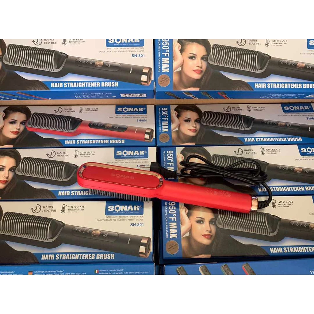 Sonar SN-901 2in1 Hair Straightener Curler Anti-Hot | AutoStock