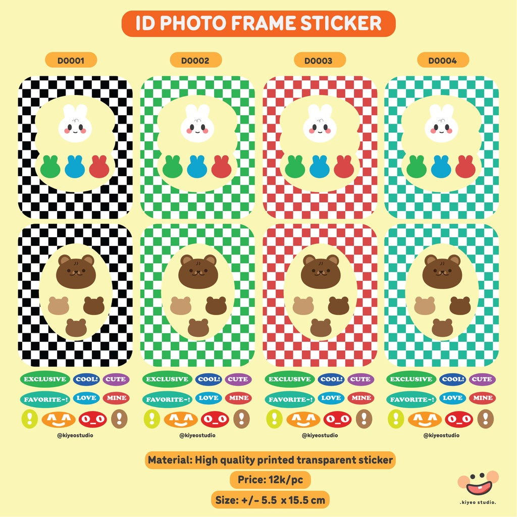 Jual ID Photo Frame Sticker / Deco Sticker | Shopee Indonesia