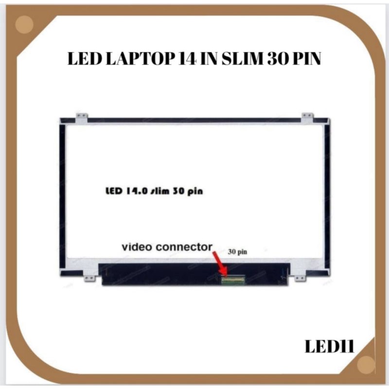 Jual Led Laptop 14 In Slim 30 Pin | Shopee Indonesia