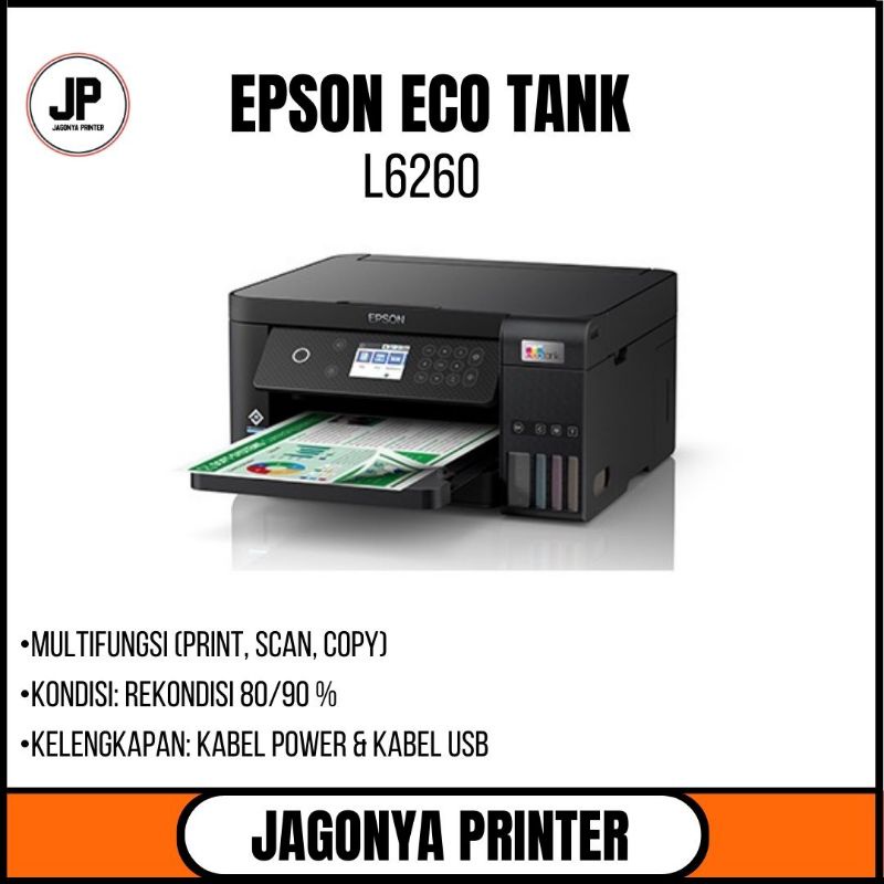 Jual Printer Epson Ecotank L6260 A4 Wi Fi Duplex All In One Ink Tank Printer Shopee Indonesia 4691
