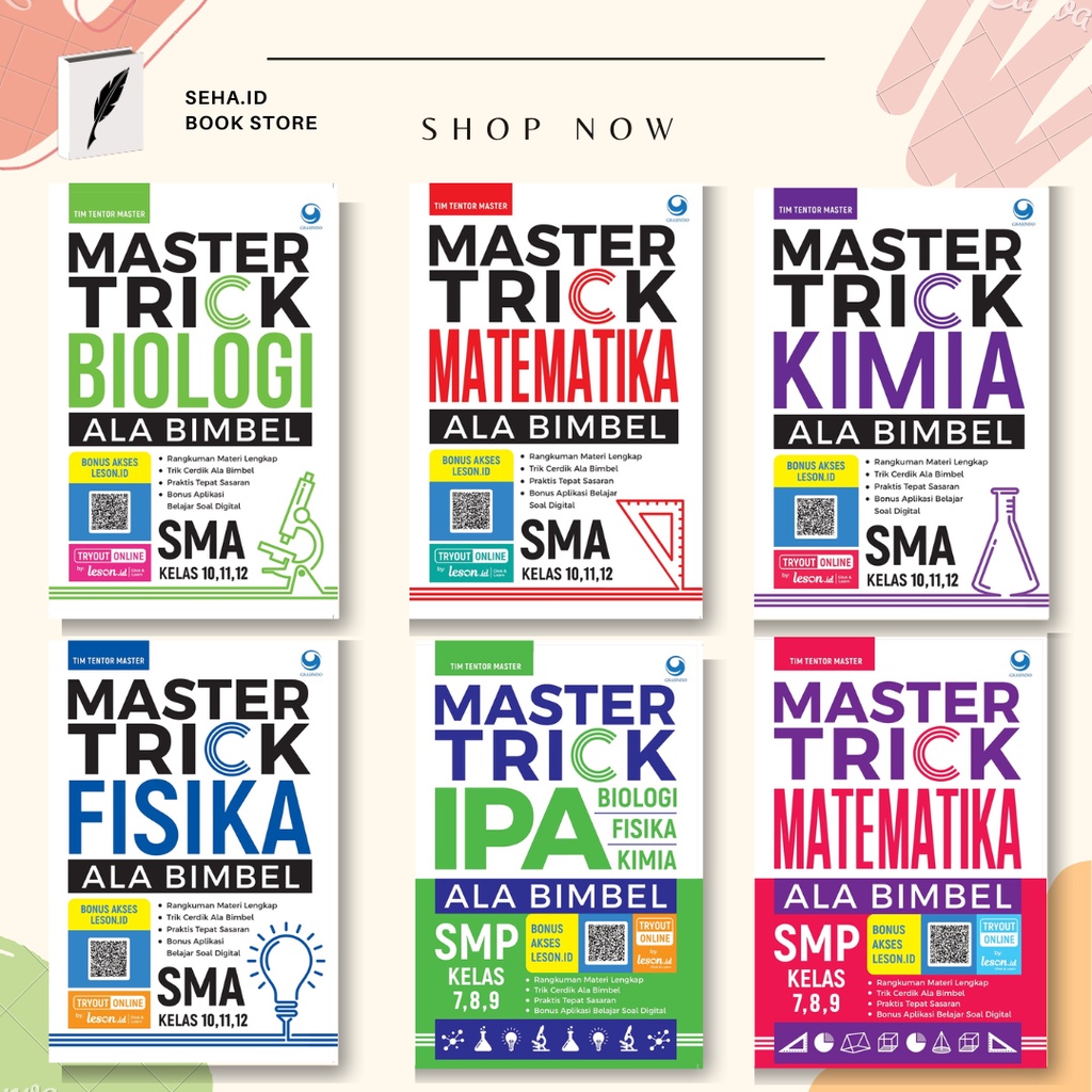 Jual Buku Master Trick Ala Bimbel Matematika Ipa Kimia Fisika