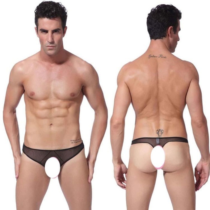 Sexy Underwear Thong Men Fun Underpants Thong Gay Transparent