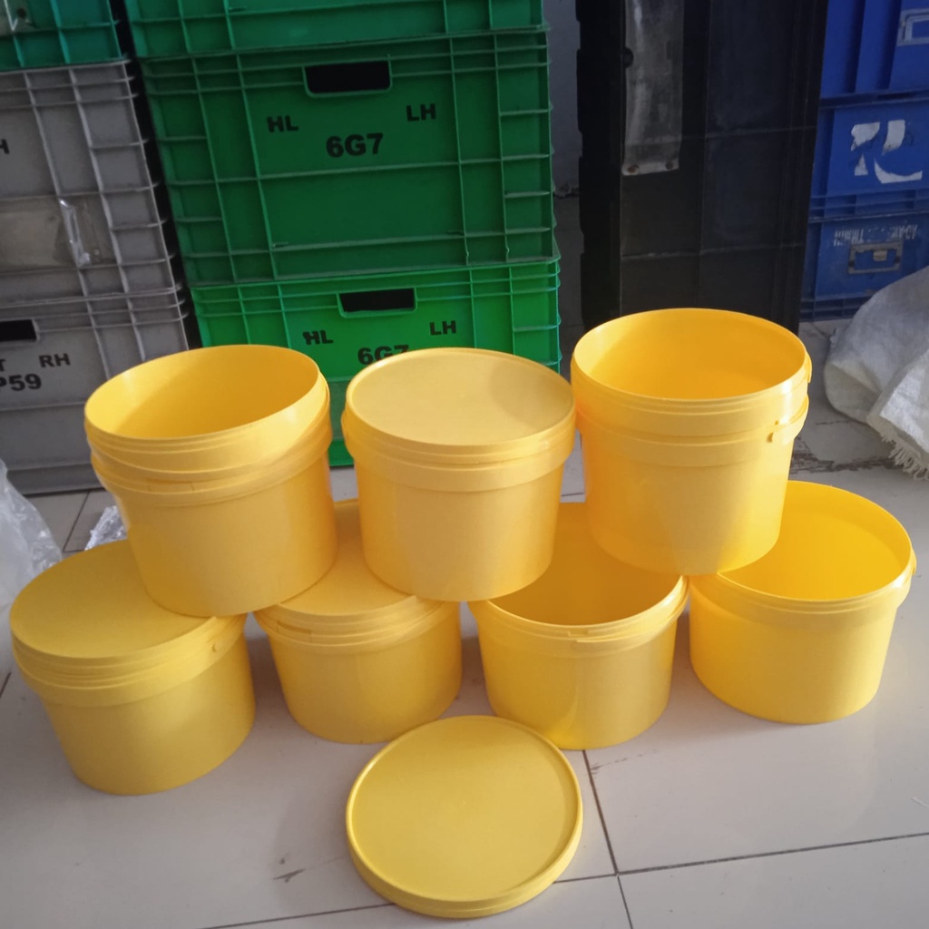 Jual WARNA RANDOM Ember 3kg Polos Ember Selai Plastik 3kg - Pail ...