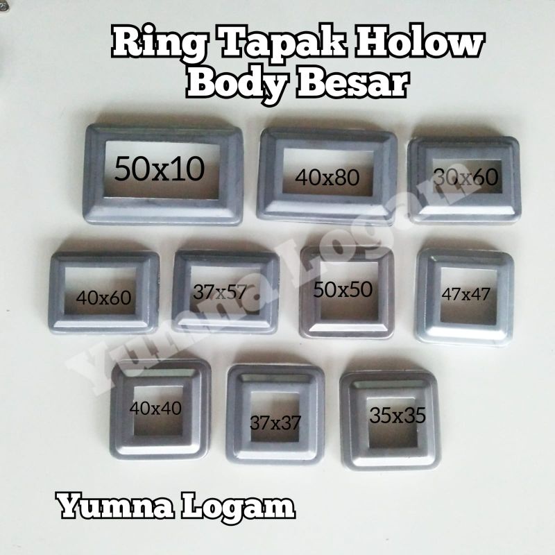Jual Ring tapak holow minimalis body besar lebar ornamen aksesoris