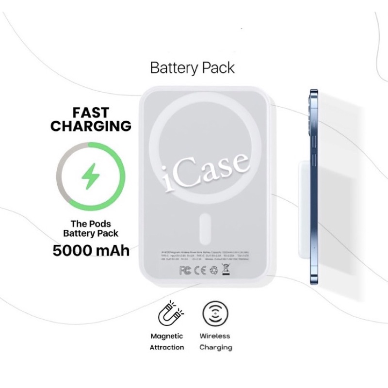 Jual Magsafe Powerbank Fast Charging Wireless Battery Pack