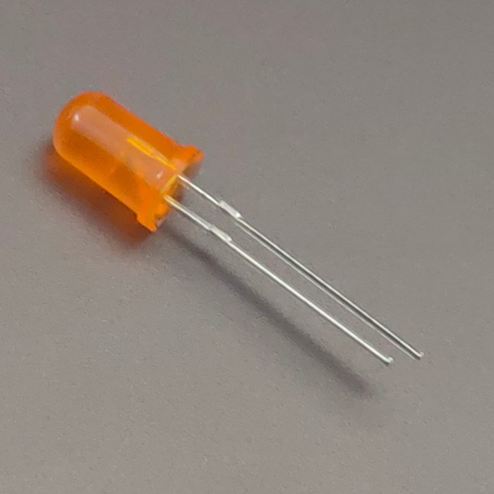 Jual LED 5mm Orange Diffused F5 Diode Super Bright Round Light | Shopee ...