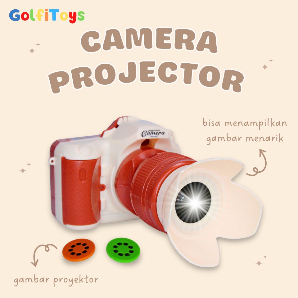 Jual Mainan Edukasi Kamera Anak Proyektor Gambar Lucu Efek Musik Lampu ...