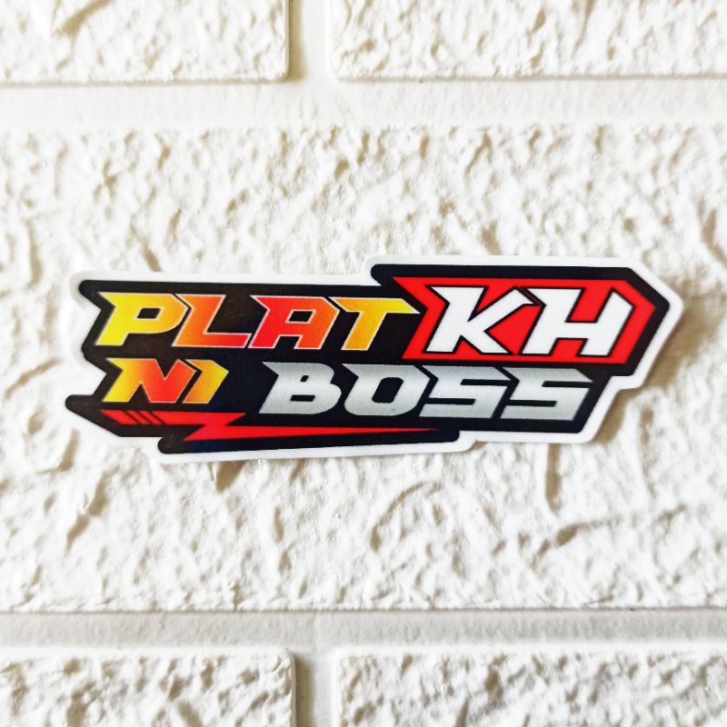 Jual STIKER PLAT KH NI BOSS | Shopee Indonesia