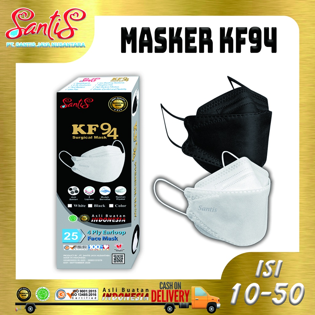 Jual Masker KF94 Premium Medis SANTIS (Izin Kemenkes) | Shopee Indonesia