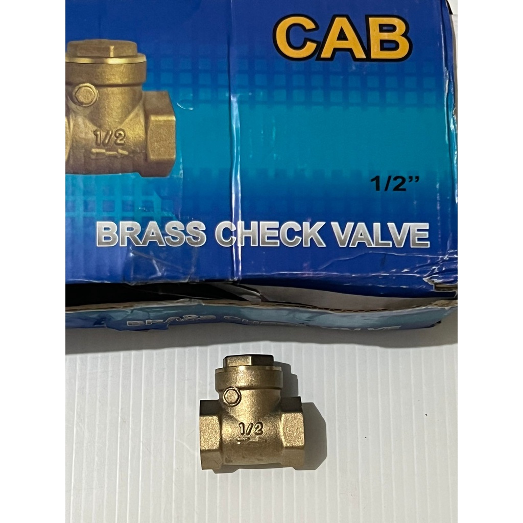 Jual Swing Check Valve Brass Tabok Klep Kuningan Tebal Cab Inch