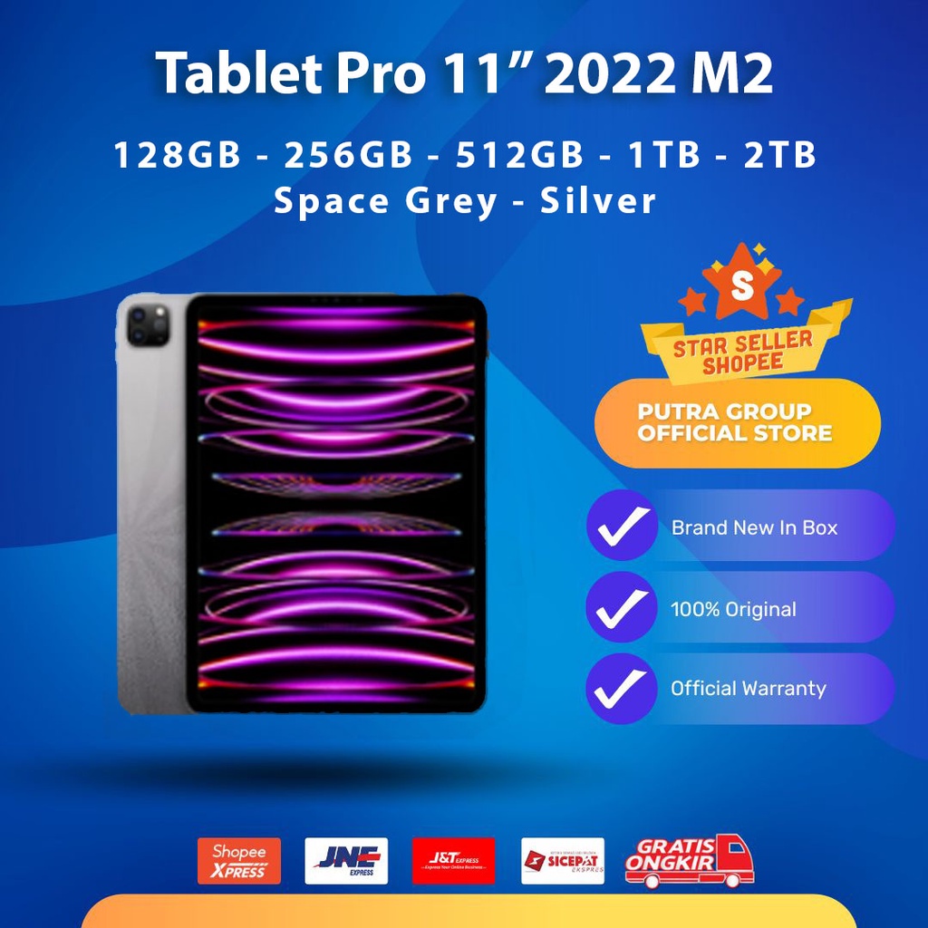 Jual iPad Pro M2 11" inch Wifi 128GB 256GB 512GB 1TB 2TB Space Grey Silver Shopee Indonesia