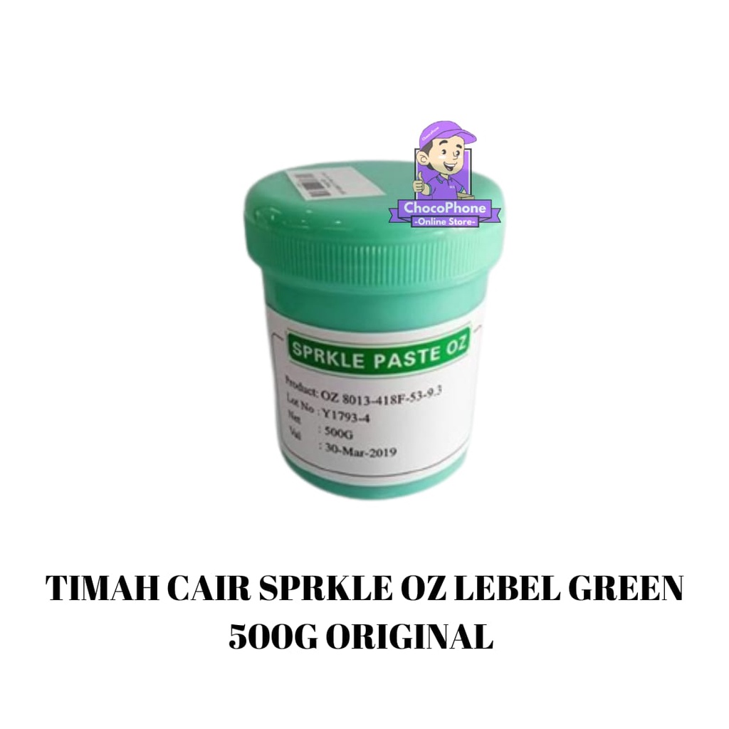 Jual TIMAH CAIR SPRKLE OZ GREEN LABEL 500G ORI | Shopee Indonesia