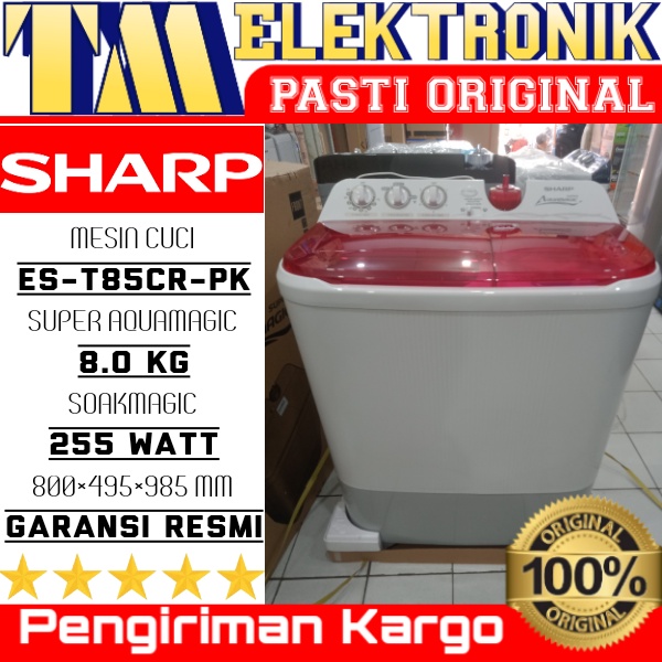 Jual MESIN CUCI SHARP ES-T85CR / 8 KG ( PENGIRMAN KARGO ) | Shopee ...