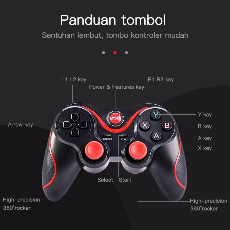 Jual Gamepad X3 Bluetooth wireless Controller for PC iOS Android iphone
