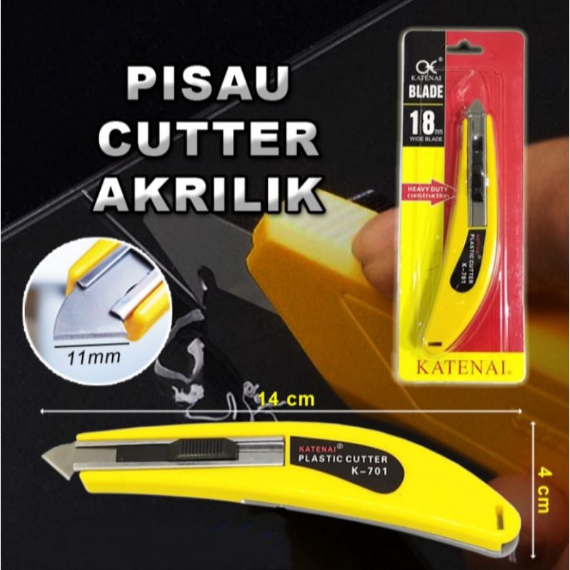 Jual pisau akrilik pisau akrilik pisau katter cutter kuat cutter ...