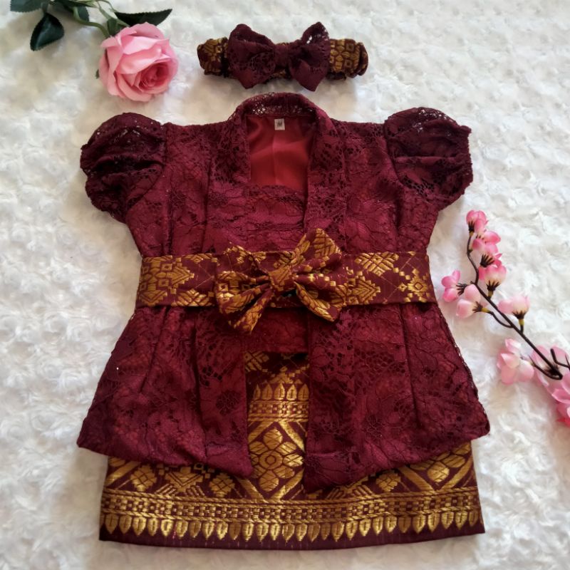 Jual KEBAYA BAYI / KEBAYA ANAK PEREMPUAN / KEBAYA BALI / SETELAN BAJU