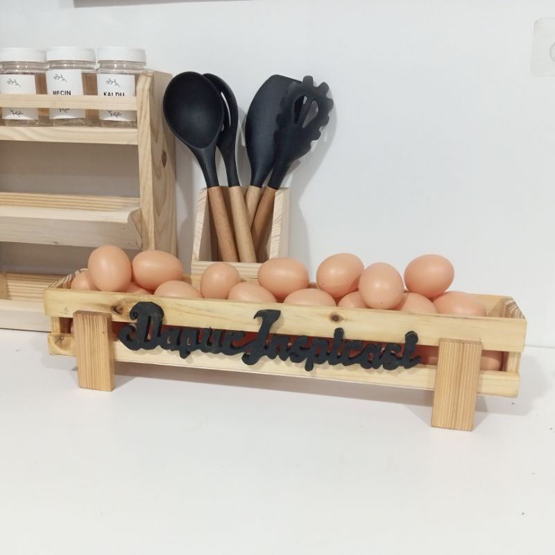Jual Rak Telur Kayu Serbaguna Dapur Inspirasi | Shopee Indonesia