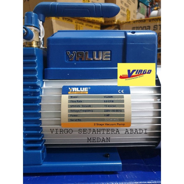 Jual VE280N MESIN VACUUM PUMP 1 HP 9 CFM VACUM AC 15 MICRON VALUE VE ...