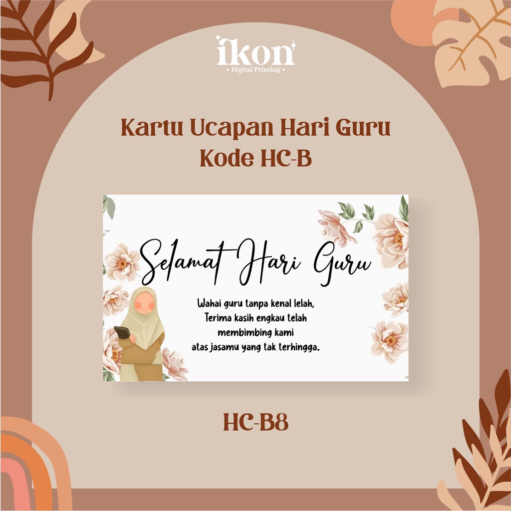 Jual UCAPAN HARI GURU/ HAPPY TEACHER DAY/ KARTU UCAPAN SELAMAT HARI