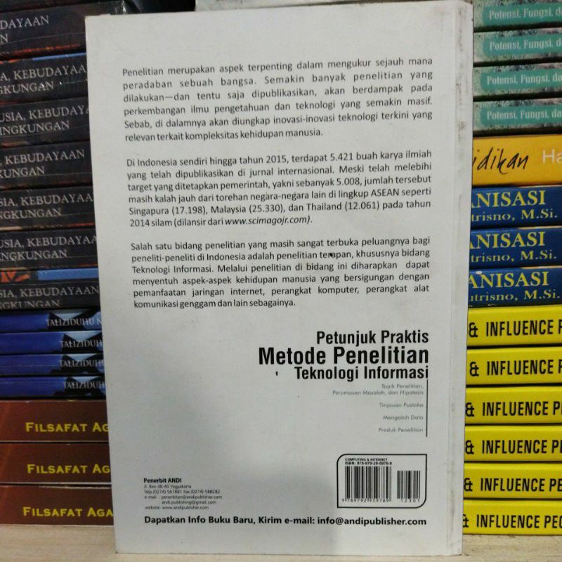 Jual buku petunjuk praktis metode penelitian teknologi informasi ...