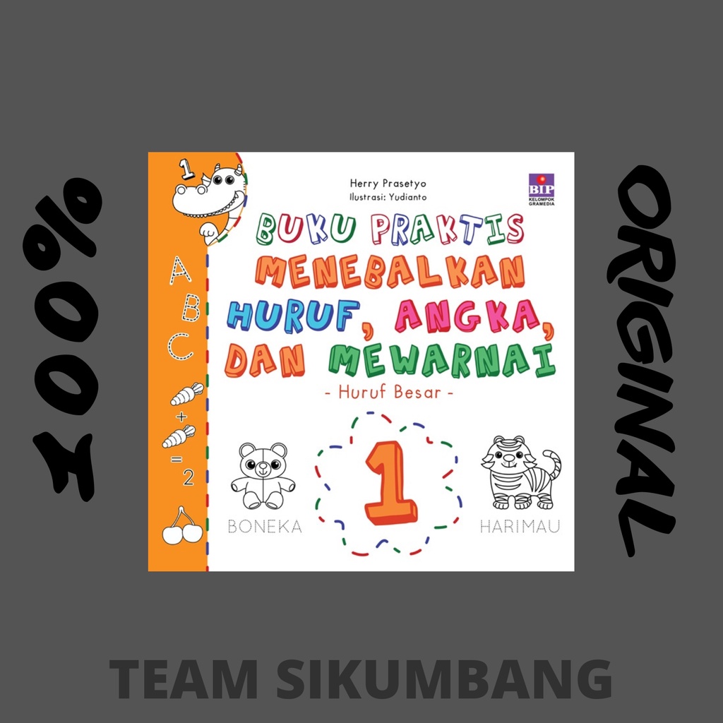 Jual Buku Praktis Menebalkan Huruf, Angka, Dan Mewarnai 1 | Shopee ...