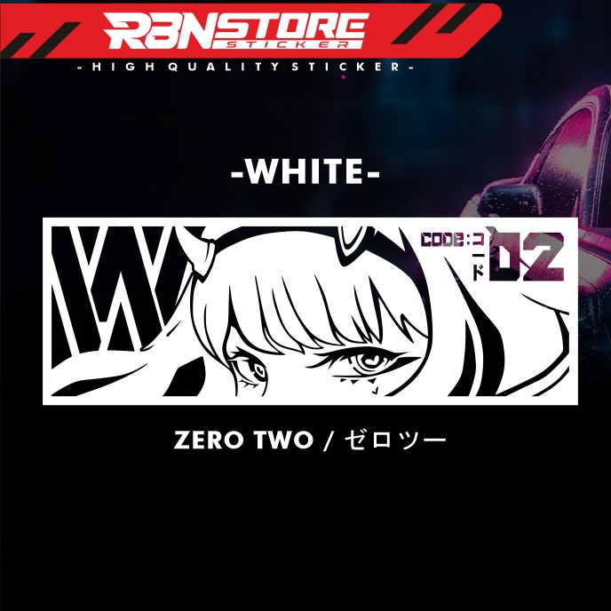 Jual STIKER ANIME ZERO TWO DARLING UNTUK MOTOR DAN MOBIL CUTTING ...