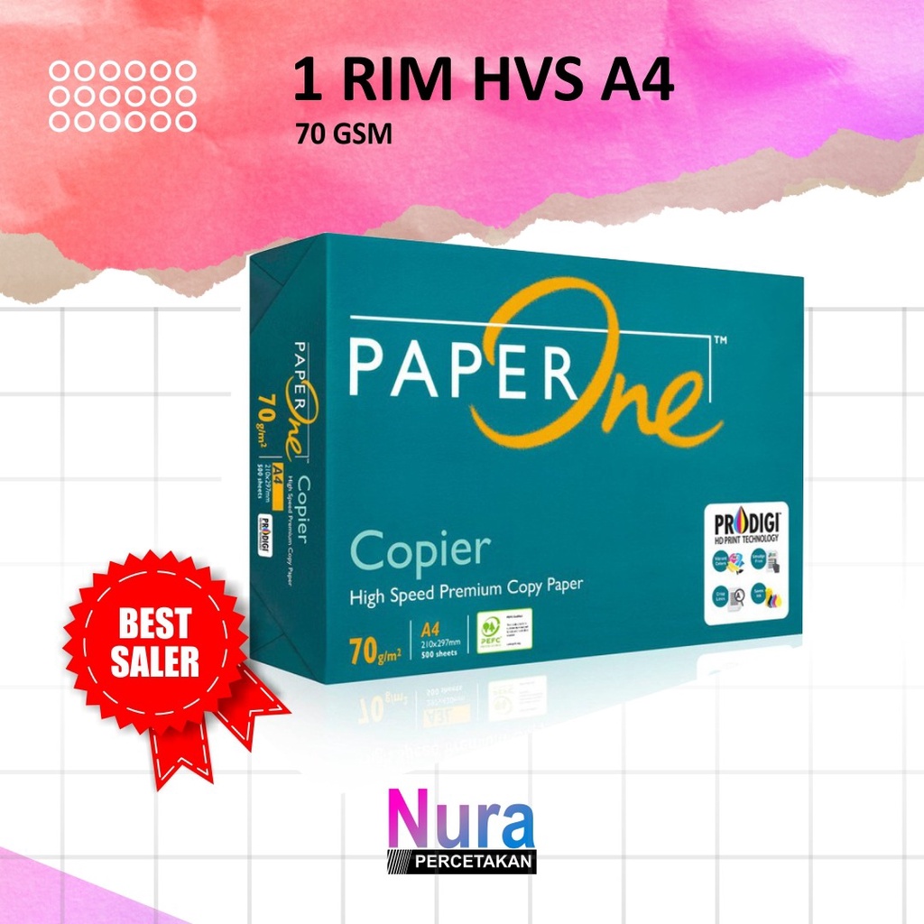 Jual Kertas A4 Paperone 75gr Copier 1 Rim 500 Lembar Kertas Hvs A4