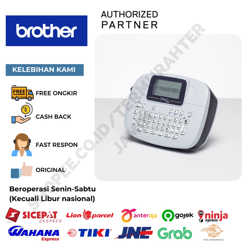Jual Brother Label Maker PTM95 Printer Label MTape PTM95/PT90